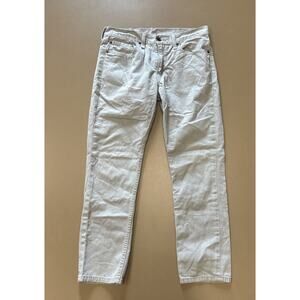 Levi’s 511 Slim Fit Jeans Light Gray mens 34 x 30 100% Cotton Denim 34 x 27